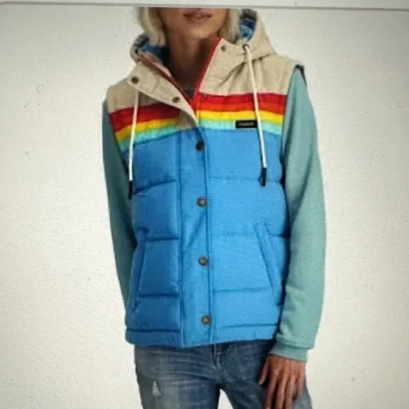 Women’s Epic Bluebird Puffer hooded vest - Picture 3 of 4